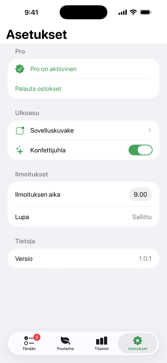Yksityinen kasvinhoito