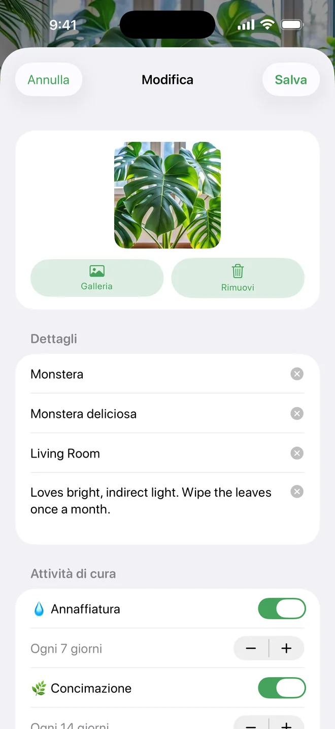 Programmi di cura su misura