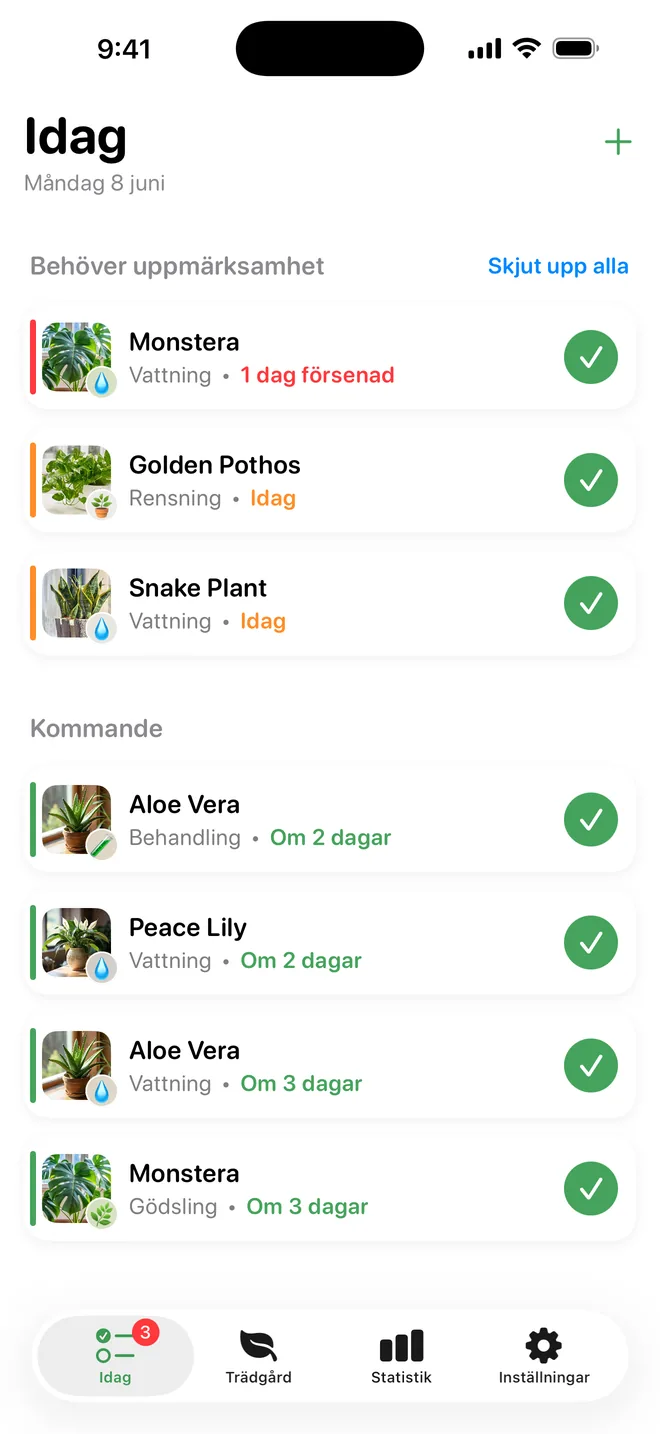 Glöm aldrig att vattna